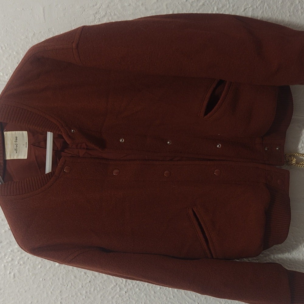 Aritzia -Wilfred Free Wool Varsity Jacket